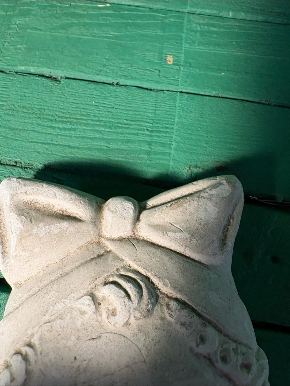 Vintage Miller Studio Girl With Bow C Chalkware Wall Hanger with Hooks